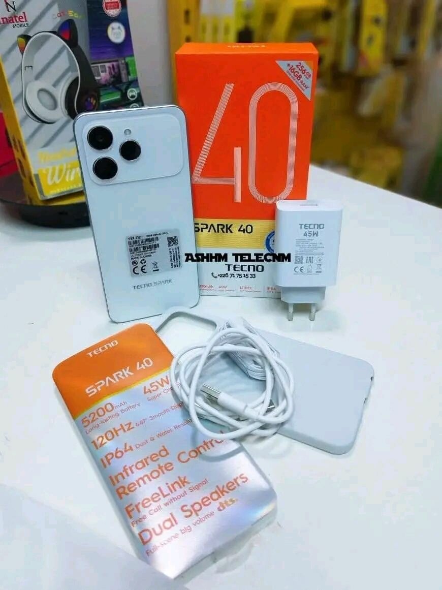 Tecno Spark 40 256GB 16GB RAM