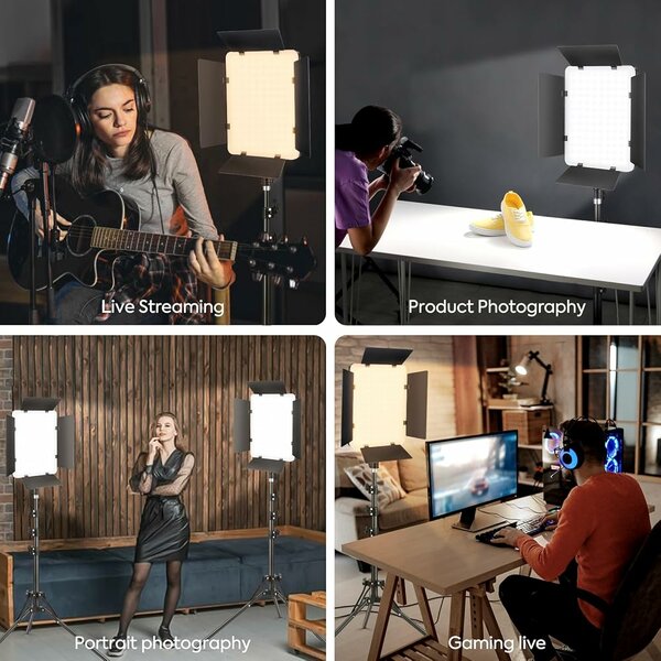 Kit lumière LED studio photo