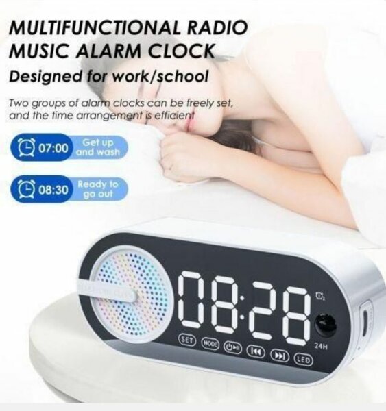 Réveil Radio Bluetooth Multifonction