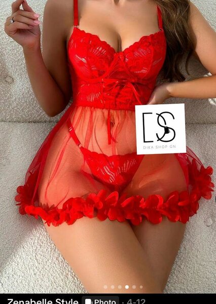 Ensemble Lingerie Rouge Séduisant