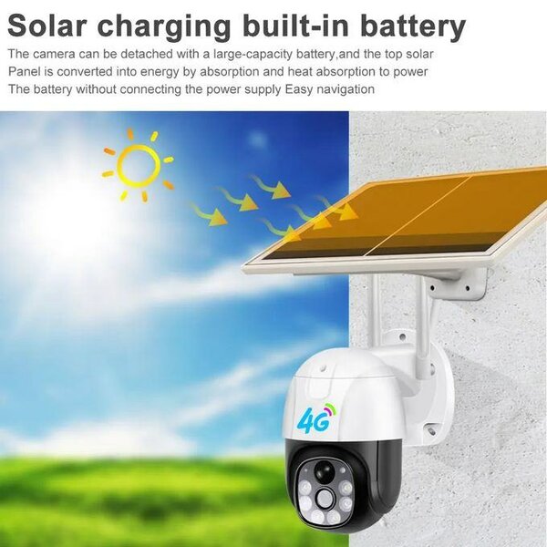 Caméra de Surveillance Solaire 4G