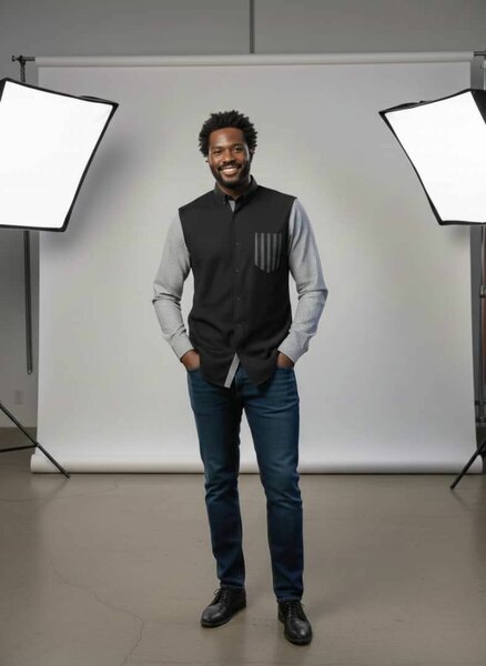 Chemise élégante bicolore