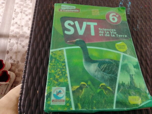 Cahier SVT 6ème