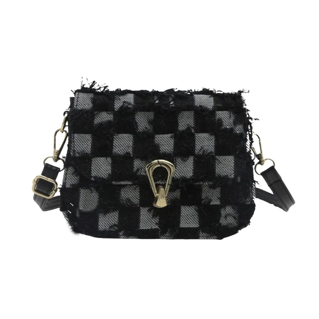 Sac Bandoulière à carreaux chic