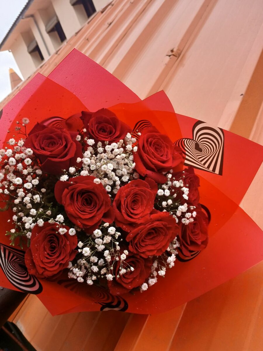 Bouquet de roses rouges