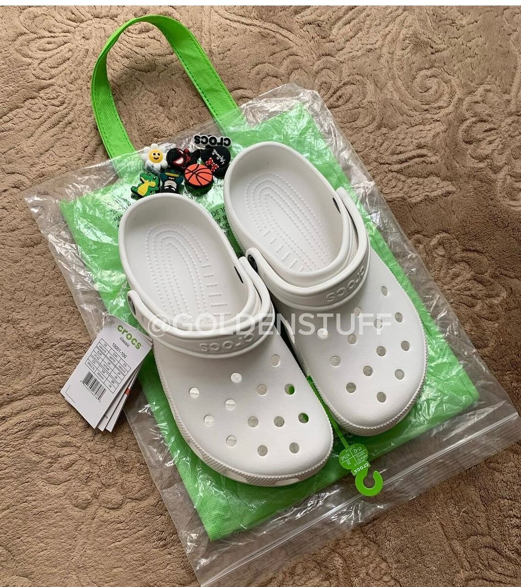 Sabots confortables Crocs blancs