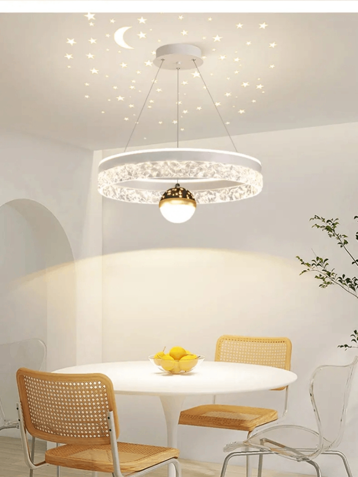 Lustre moderne LED design étoilé