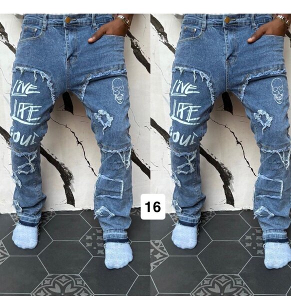 Jean streetwear déchiré