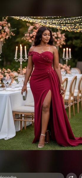 Robe rouge élégante pour soirée