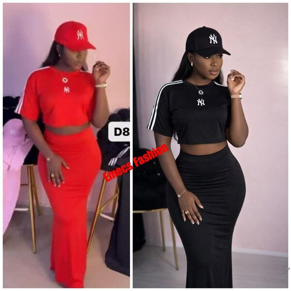 Ensemble jupe et t-shirt chic