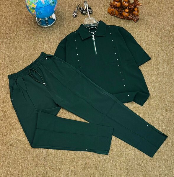 Ensemble streetwear vert foncé