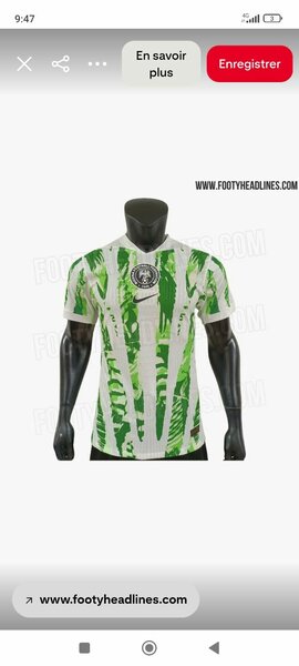 Maillot de football vert