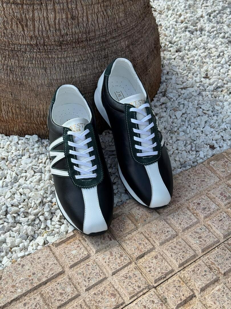 Sneakers élégantes noir et blanc