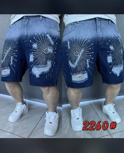 Shorts en jean avec strass