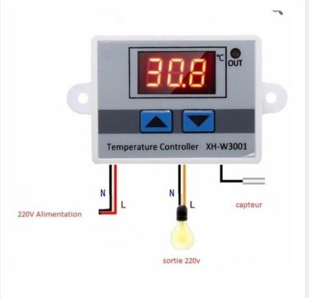 Contrôleur de Température 220V