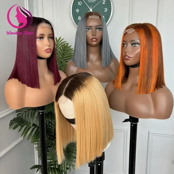 Perruque Bob Colorée Synthétique