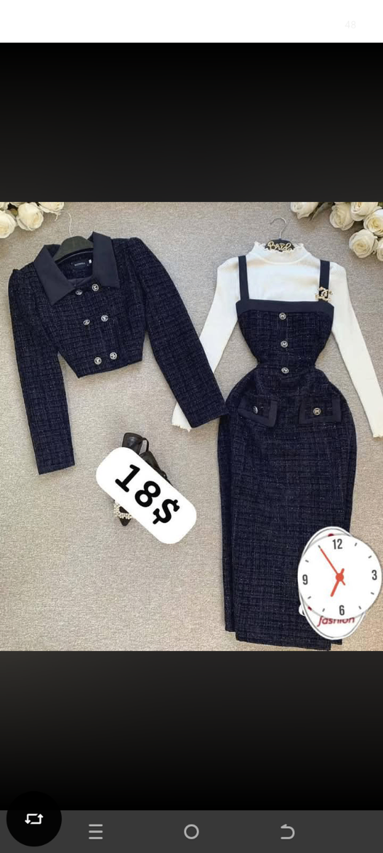 Ensemble tricot élégant femme