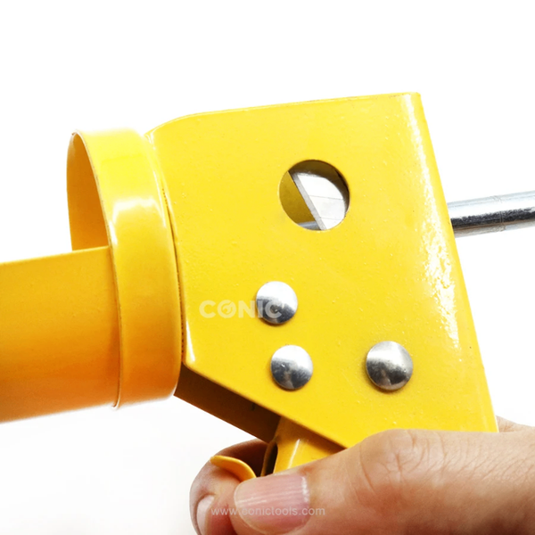 Pistolet à mastic jaune robuste