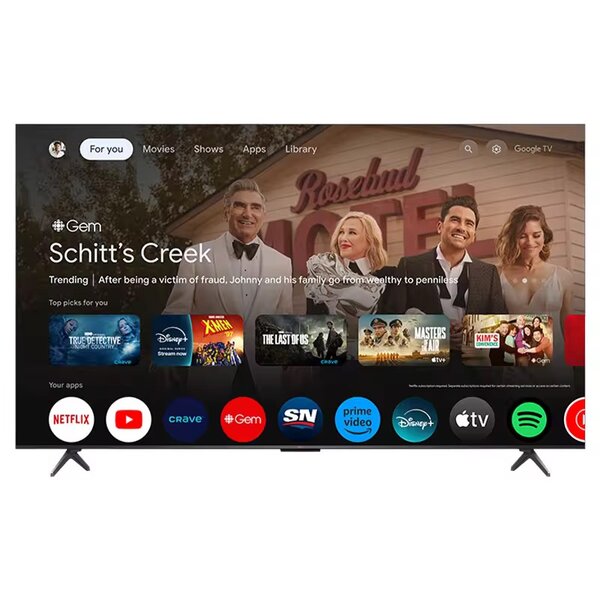 Téléviseur intelligent 4K sans cadre, 43-65 pouces