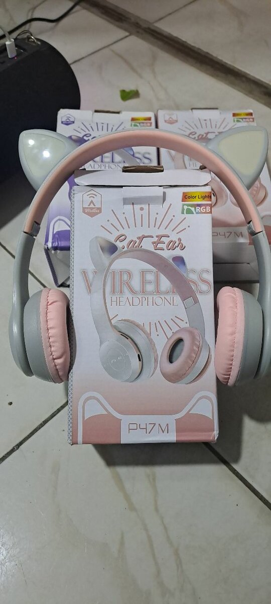 Casque sans fil oreilles de chat