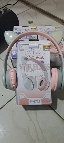 Casque sans fil oreilles de chat