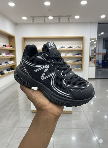 Baskets confort homme noir