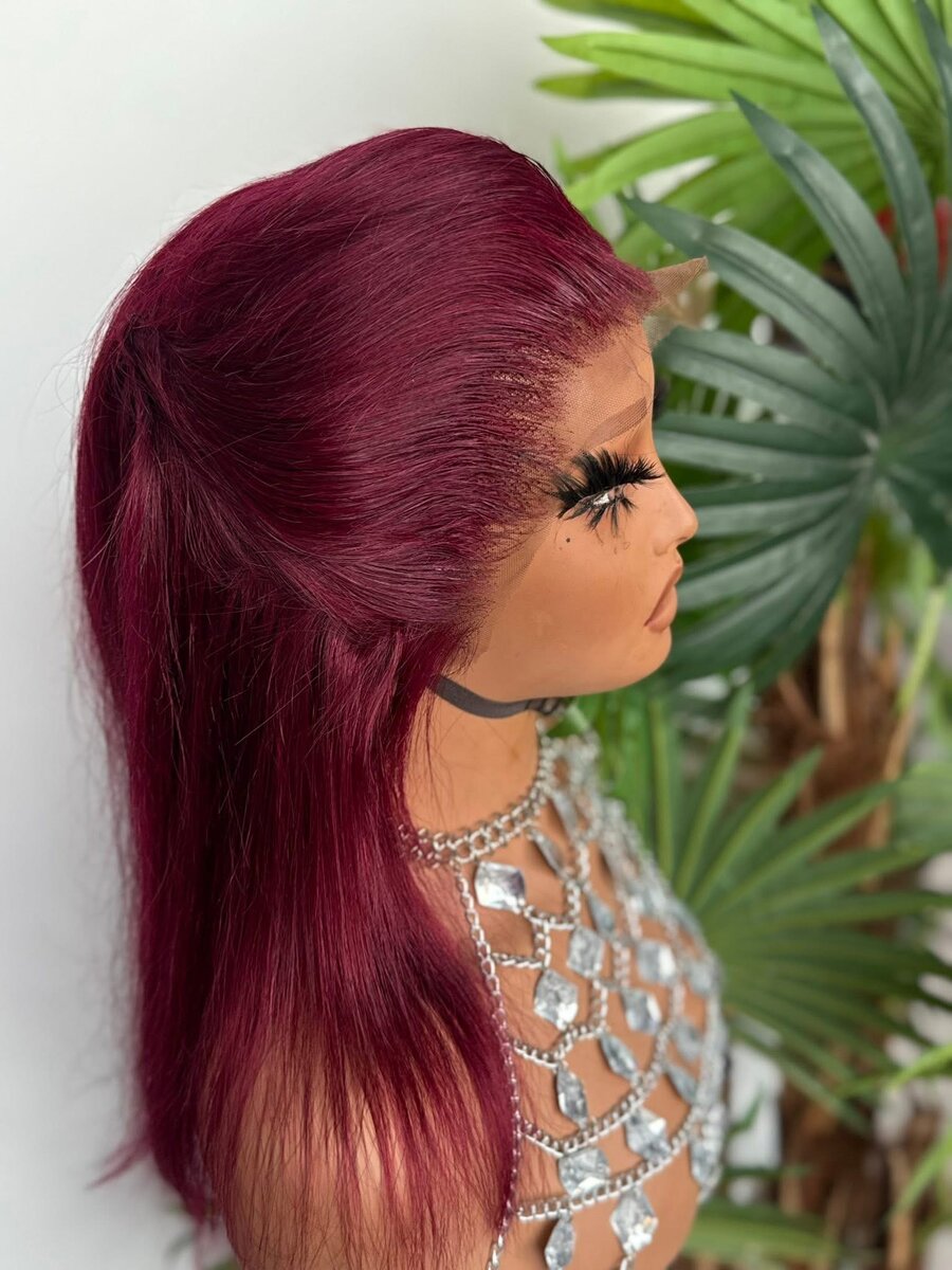 Perruque En Dentelle Bordeaux