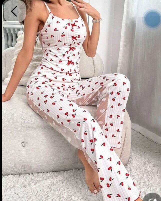 Pyjama satin femme mignon