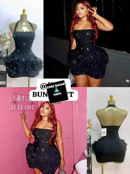 Robe de soirée noire élégante