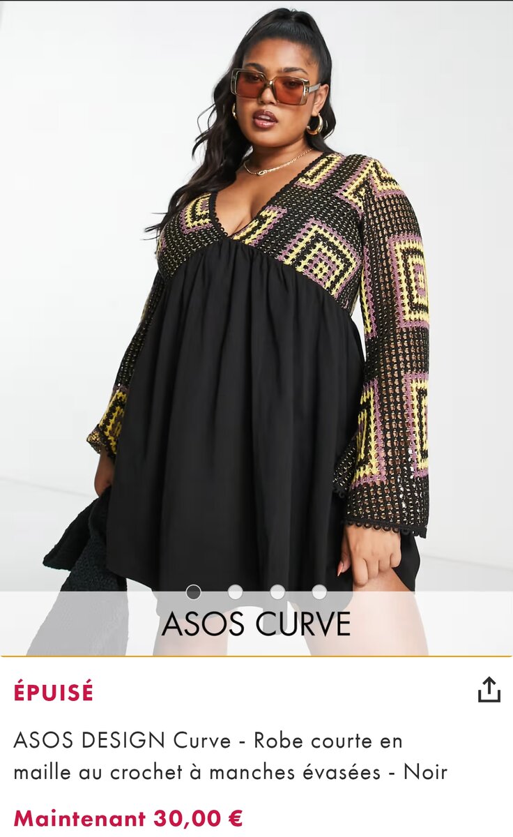 Robe à mailles plage