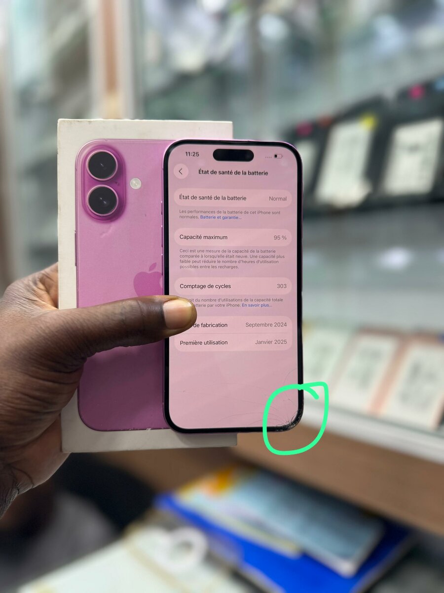 iPhone 16 simple 128Go  Écran