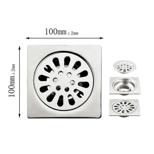 Grille de drainage en acier inoxydable