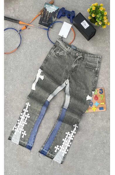 Jeans multicolores stylés