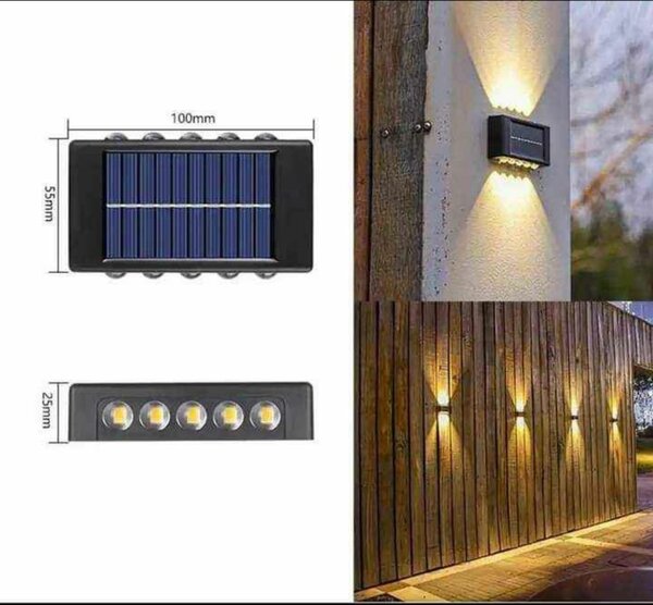 Applique murale solaire 12 LED