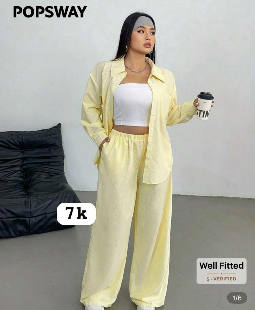 Ensemble Décontracté Jaune