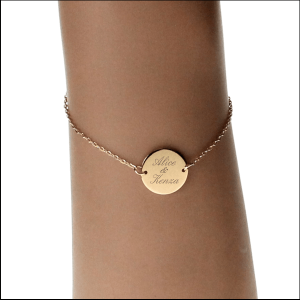 Bracelet personnalisé gravé