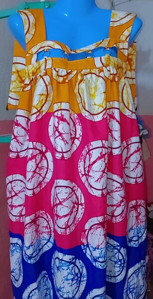 Robe d'été colorée en coton