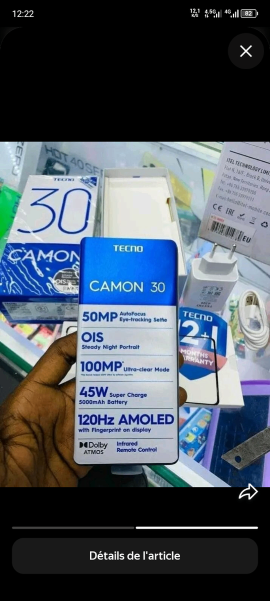 Smartphone Tecno Camon 30