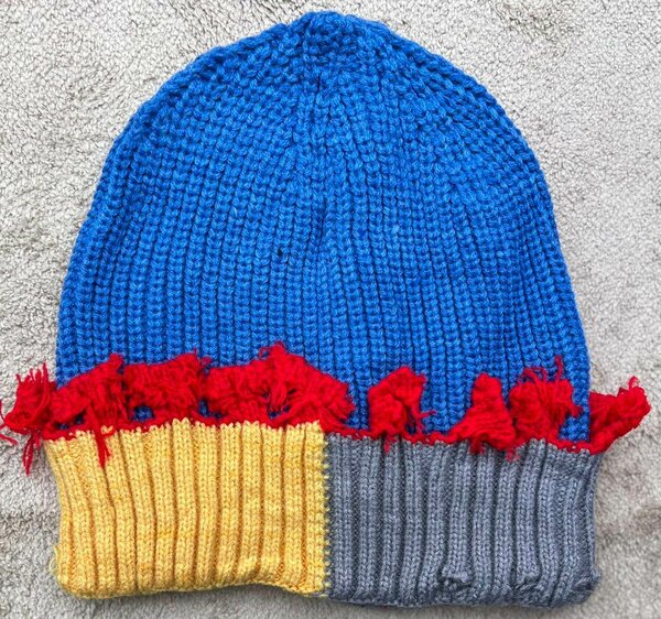 Bonnet tricoté coloré