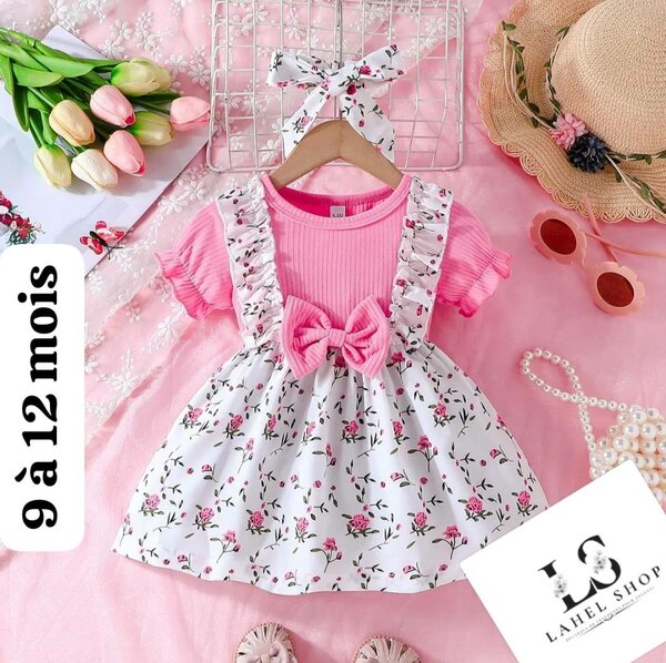 Robe bébé fleurie 12-18 mois