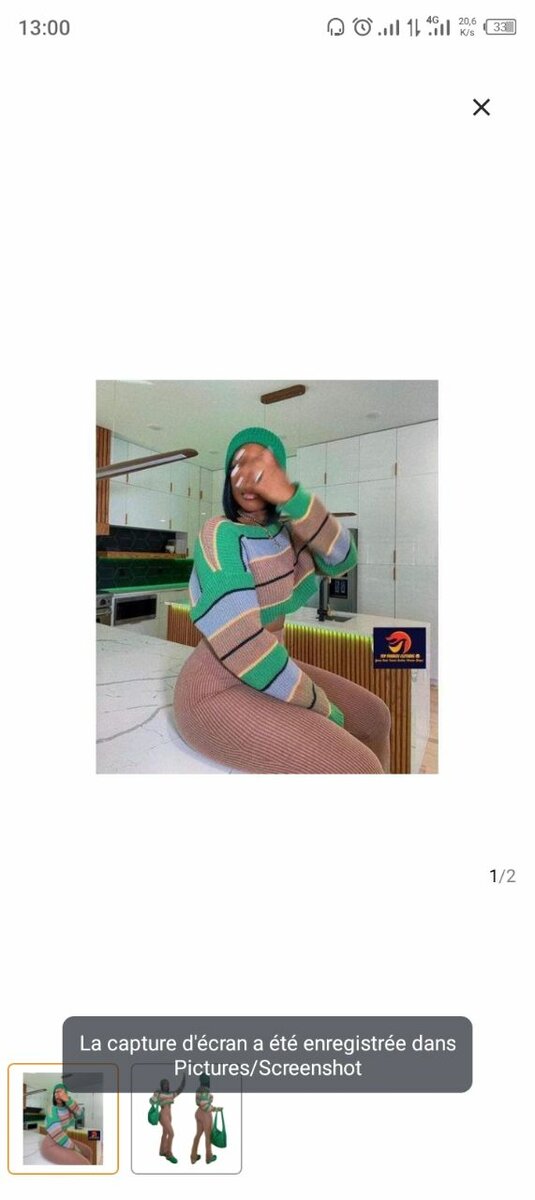 Veste rayée à capuche