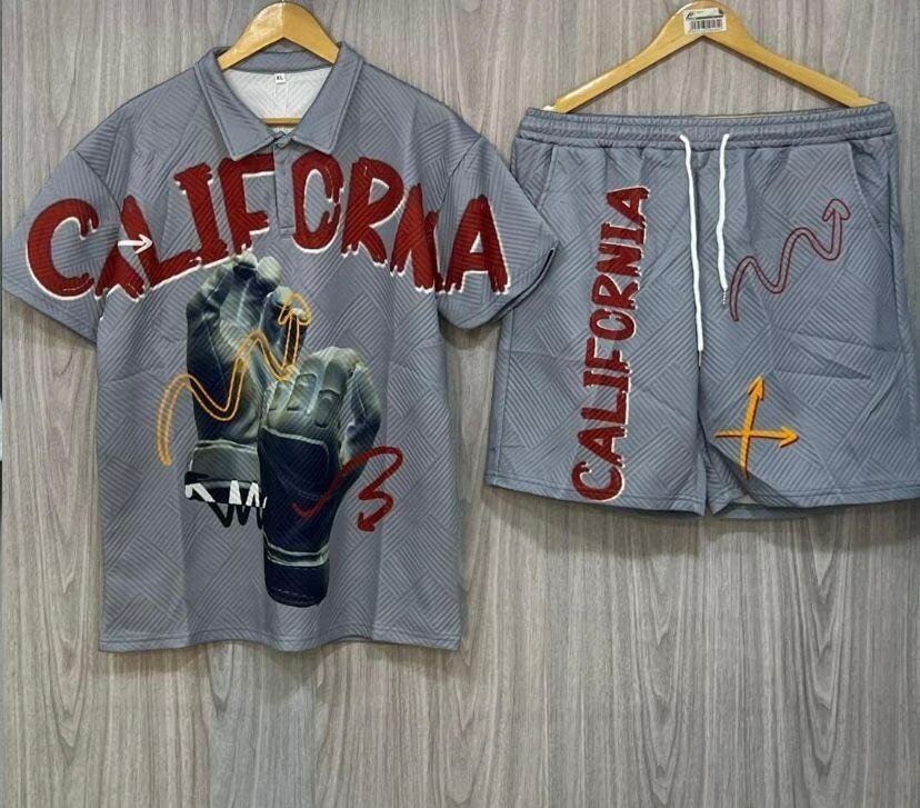 Ensemble short et haut California pour homme