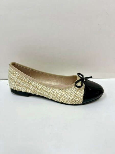 Ballerines élégantes en tweed