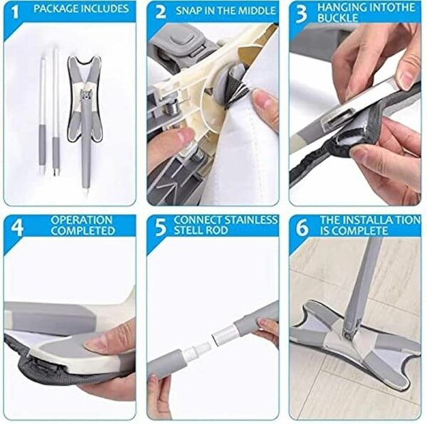 Balai télescopique microfibre