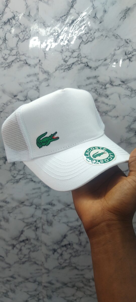 Casquette Lacoste blanche pour homme