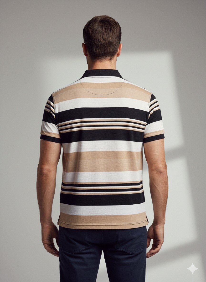 Polo à rayures élégantes