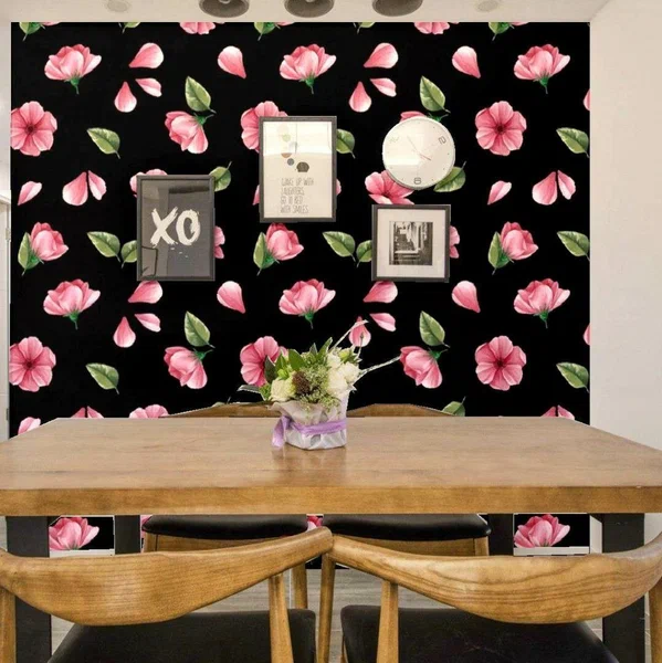 Papier Peint Floral Élégant