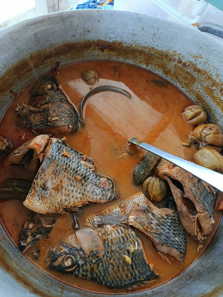 Foufou + soupe de poisson