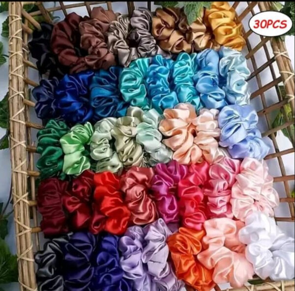 Lot de Chouchous en Satin Coloré