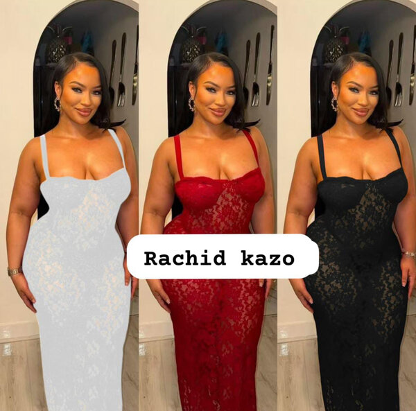 Robe soirée dentelle élégante